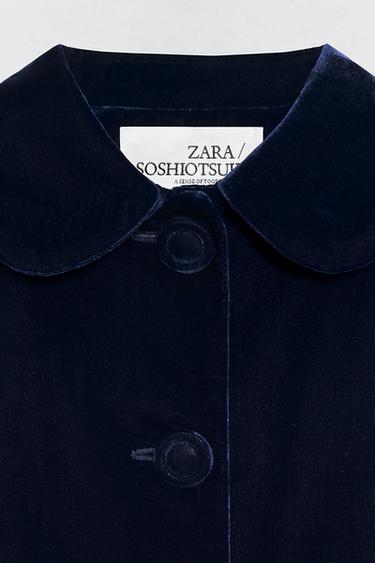VELVET JACKET SOSHIOTSUKI x ZARA - Dark navy by Zara - Image 5