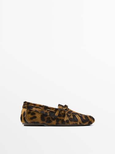 Mocasín náutico estampado leopardo - Leopardo de Zara