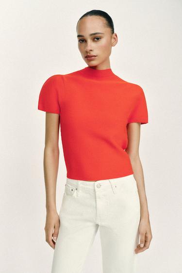 Z1975 CROPPED MID-RISE JEANS - White by Zara - Image 2