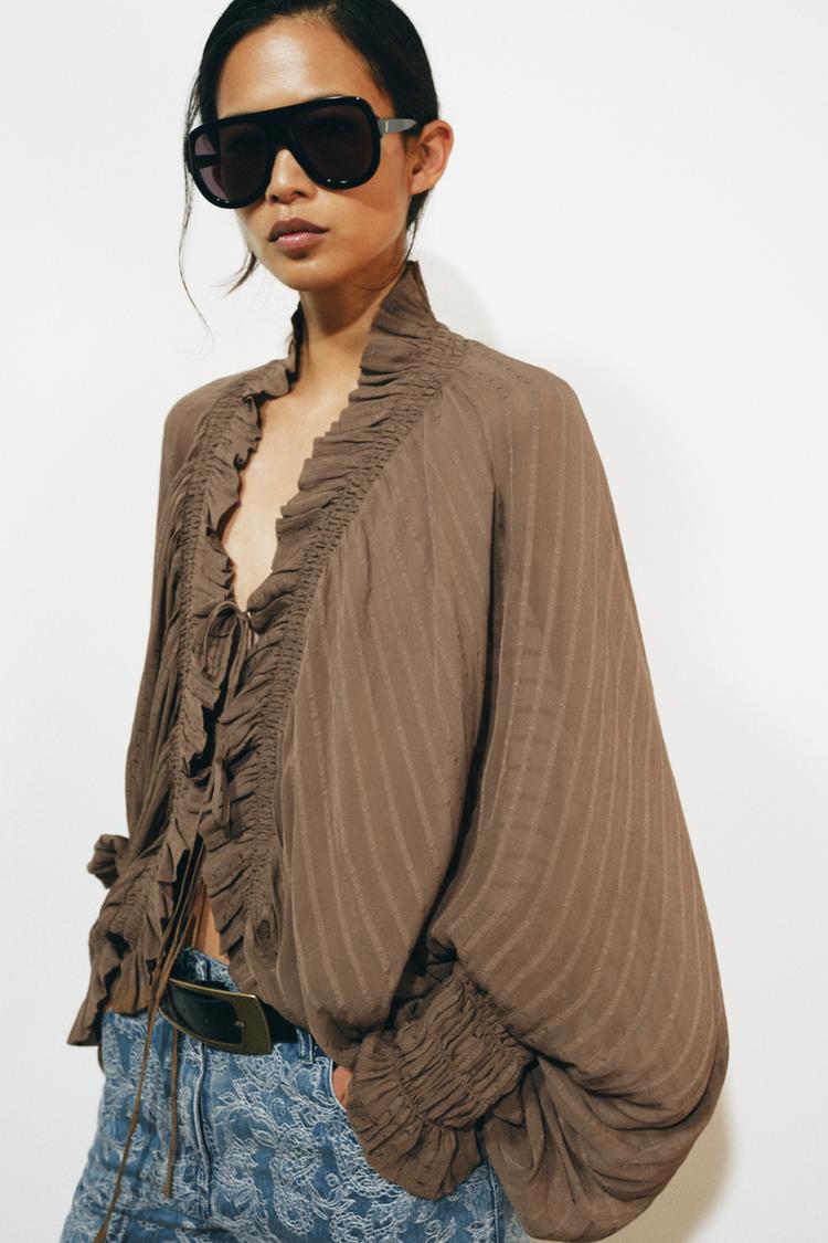 Blusa fruncida de la colección ZW 5