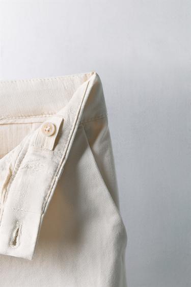 6-10 YEARS/ LIMITED EDITION TWILL TROUSERS - Oyster-white by Zara - Image 2