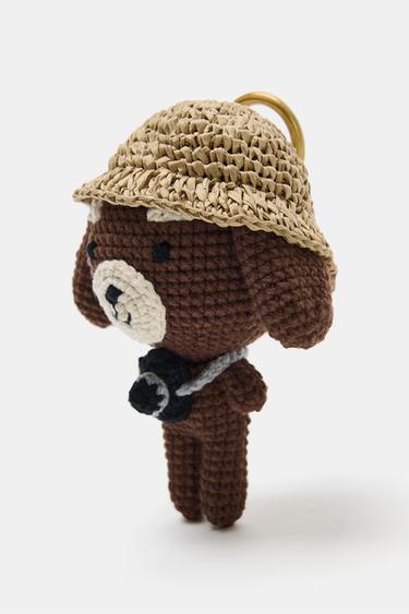 PUPPY CHARM KEYRING - Brown by Zara - Image 3