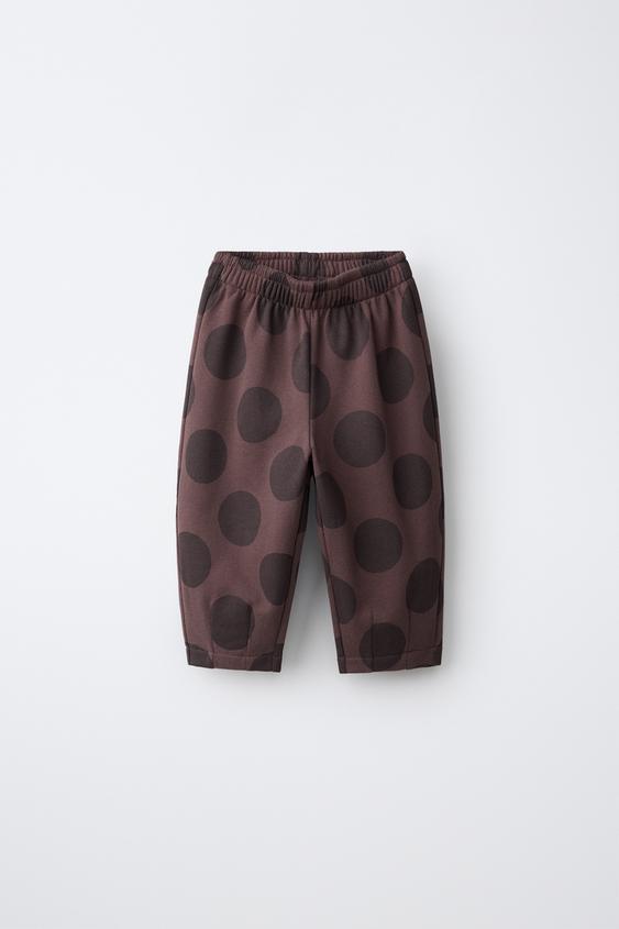 Zara PANTALONE BALLOON KROJA SA TUFNAMA – svetlokestenjasta – Slika 0
