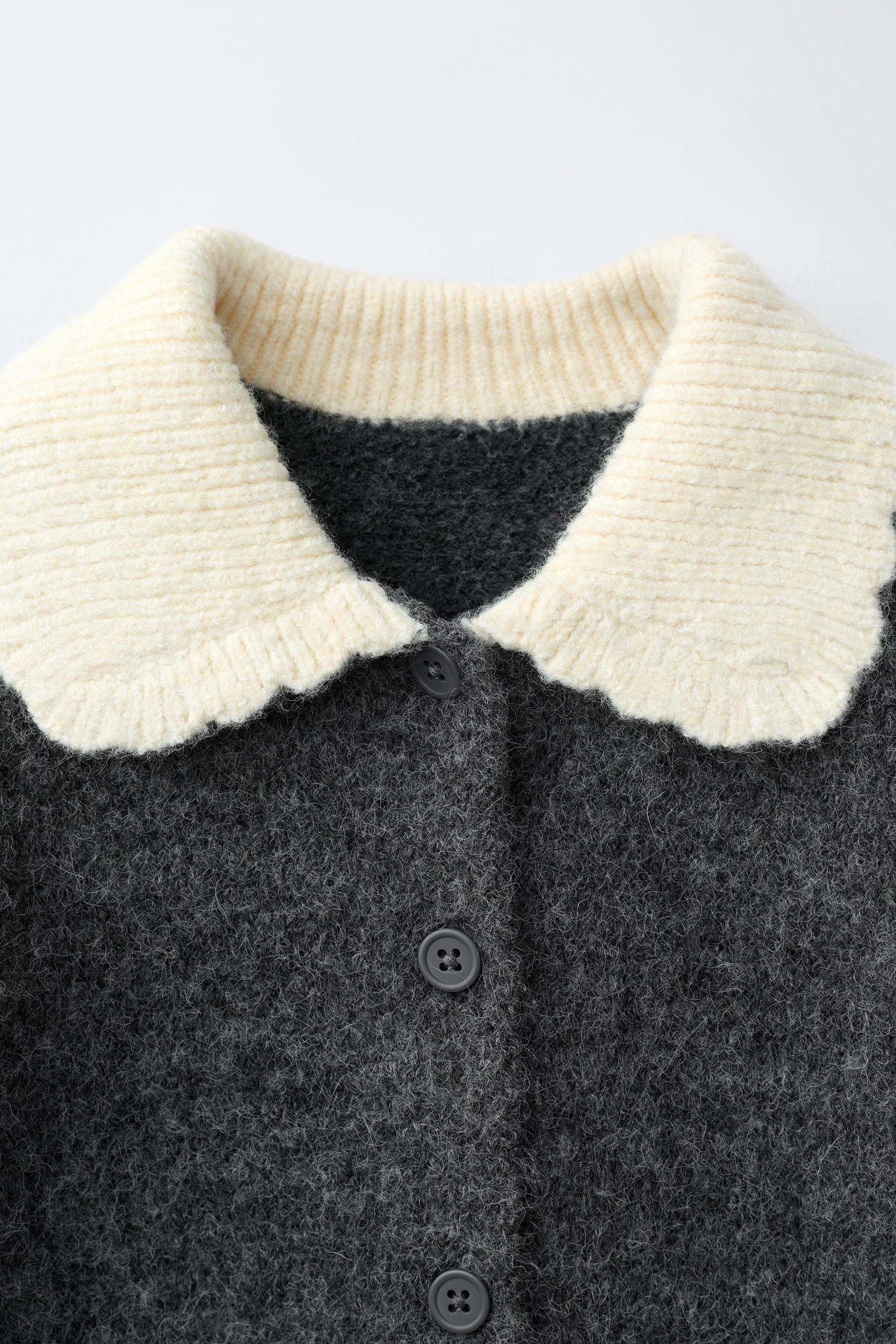 GILET EN MAILLE COL CLAUDINE