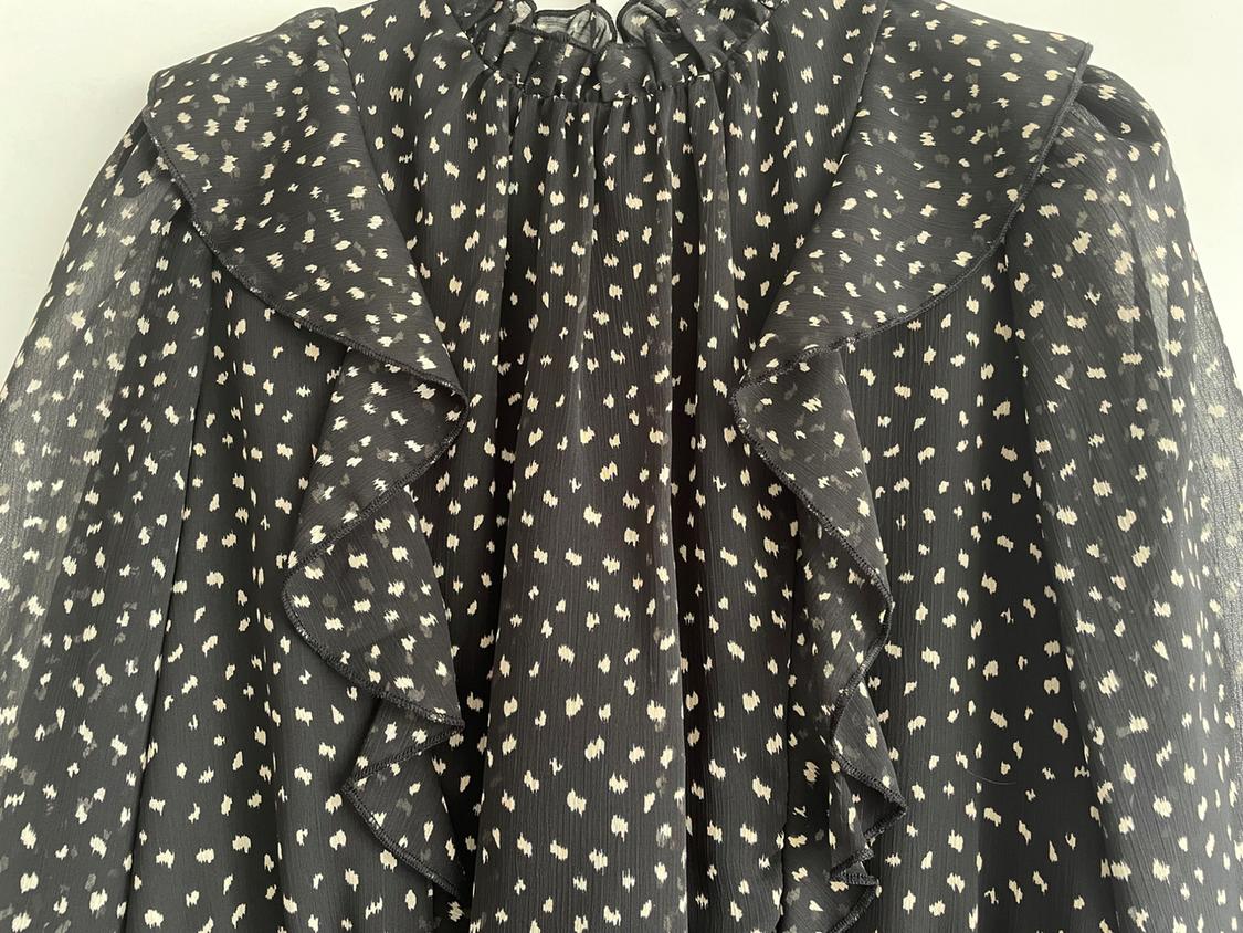 RUFFLED PRINTED DRESS - Image 3