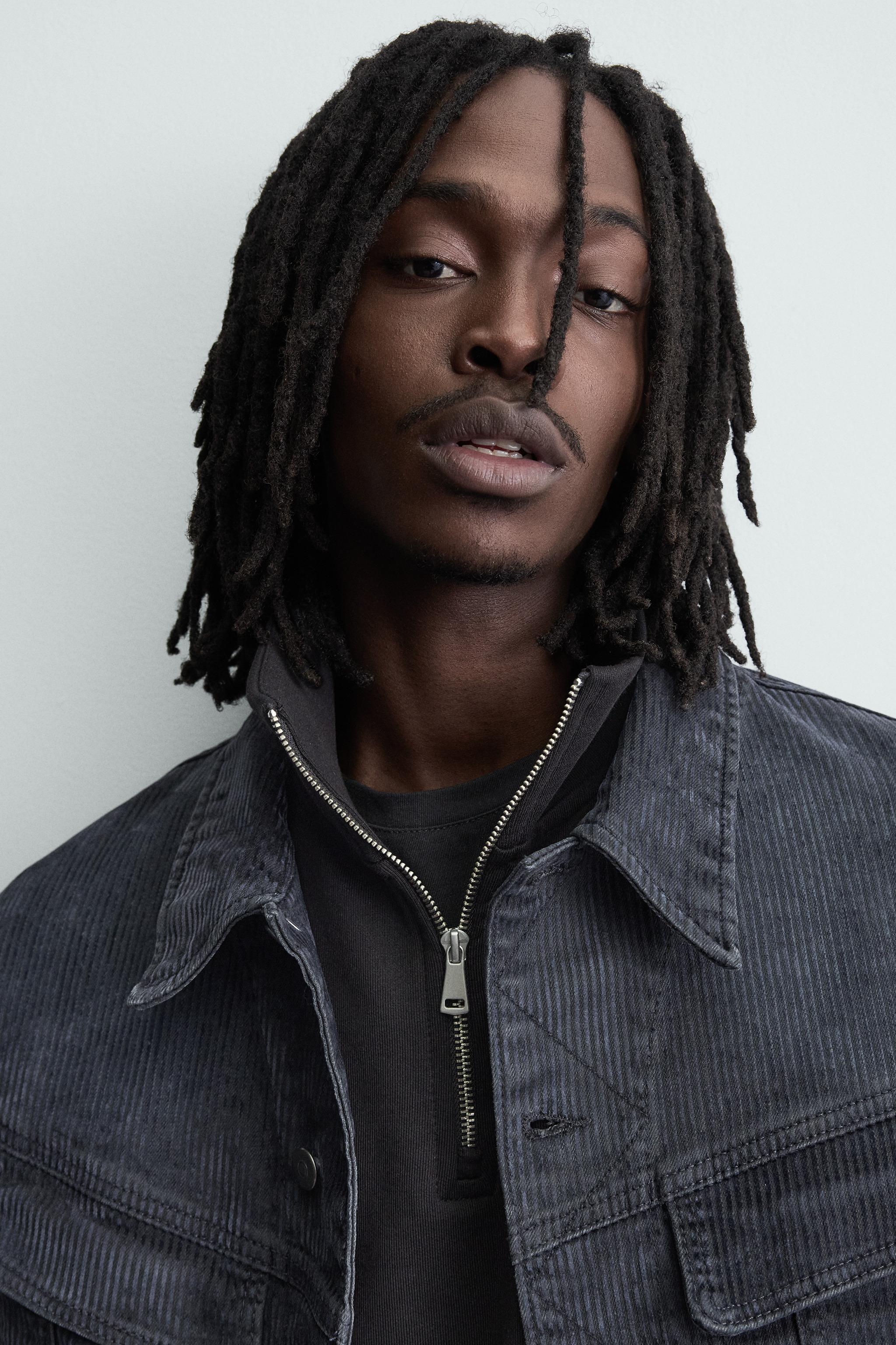 VESTE COURTE EN VELOURS CÔTELÉ