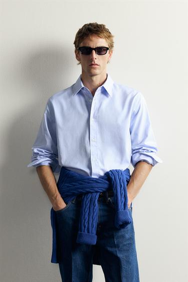AARON LEVINE X ZARA FORMAL SHIRT - Sky blue by Zara