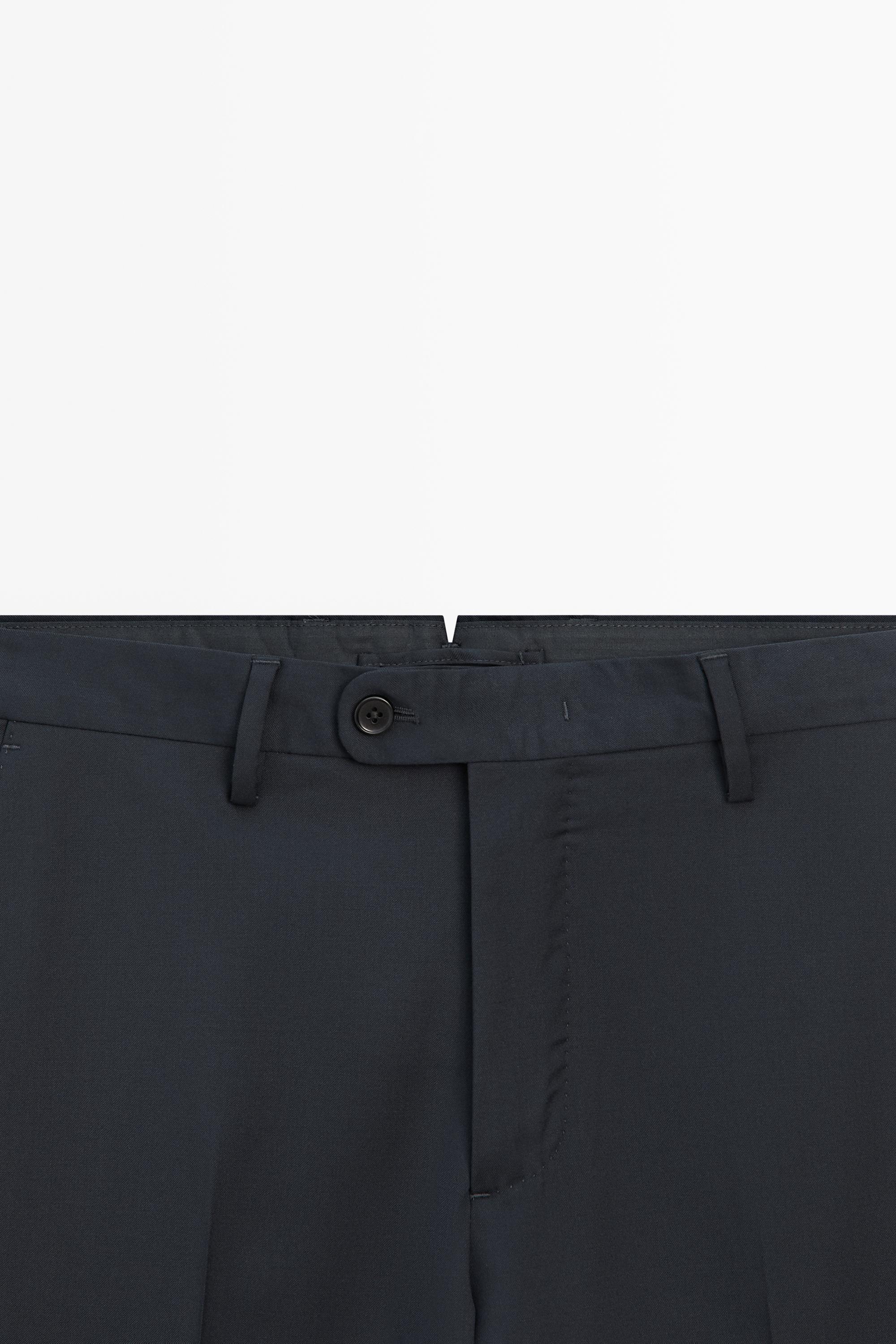 Cool wool suit pants