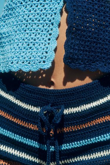 LIMITED EDITION KNIT TOP - Light blue by Zara