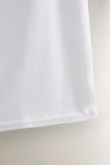 COTTON TROUSERS - White by Zara - Image 3