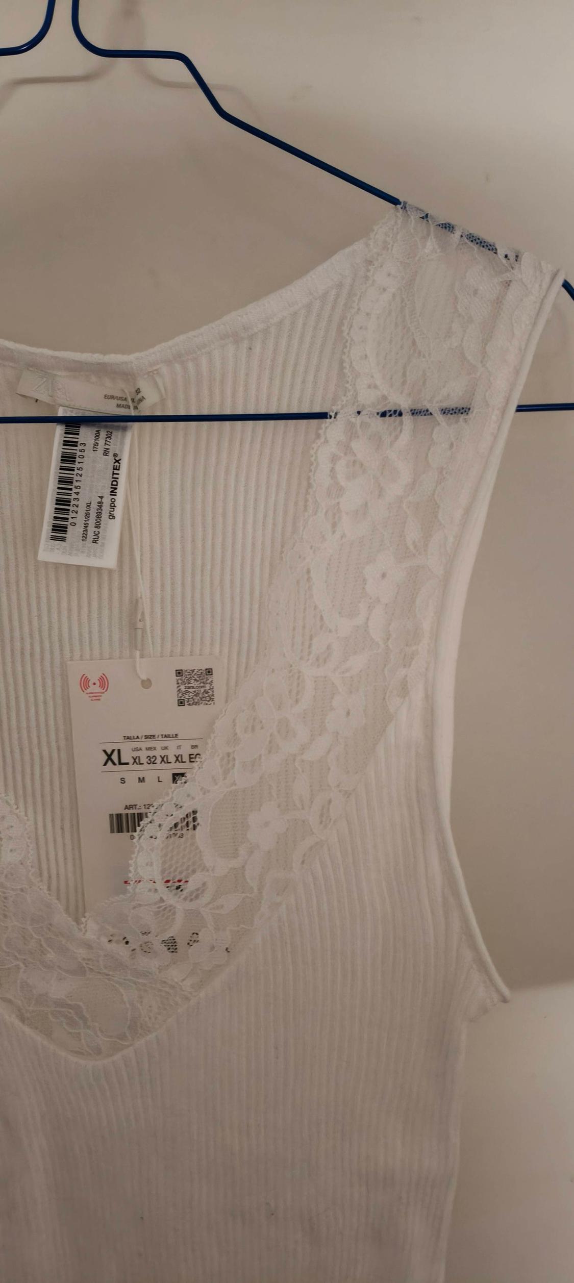 LACE RIBBED T-SHIRT - Image 2