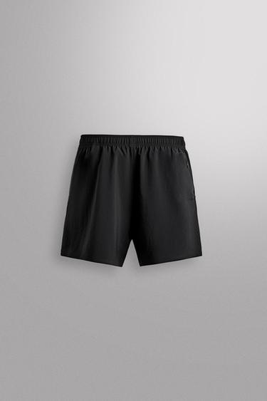 LIGHTWEIGHT PERFORATED SHORTS - Black by Zara - Image 6