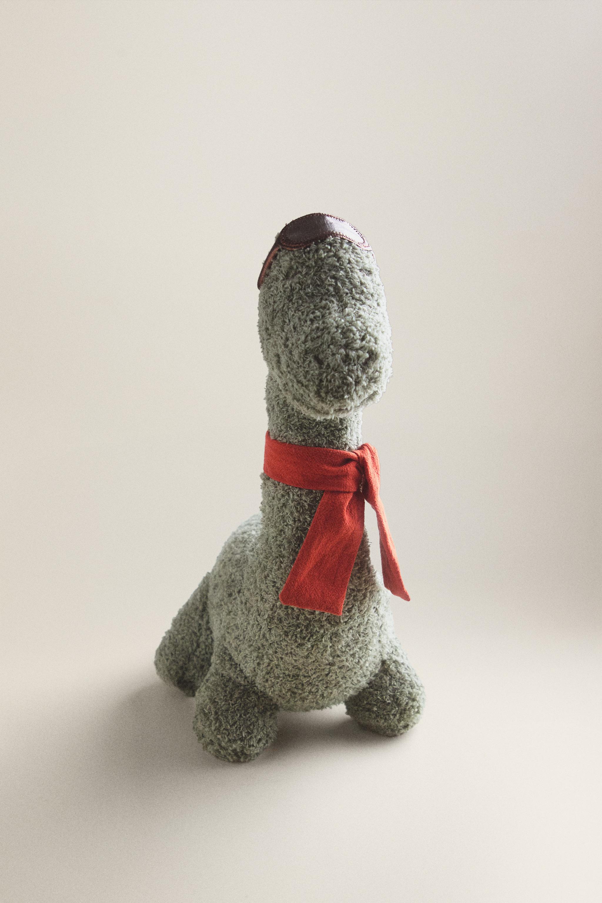 Детские мягкие игрушки Zara KIDS' DINOSAUR SCARF PLUSH TOY — фото 5