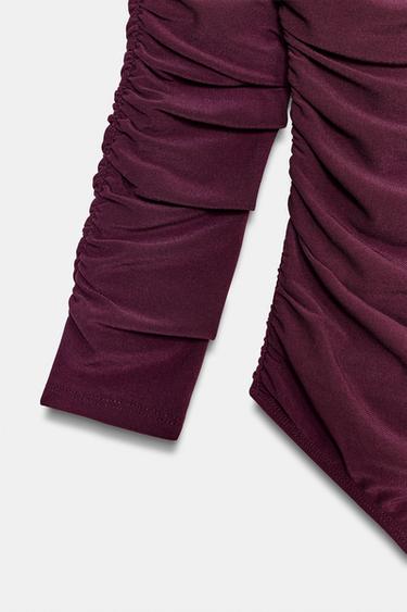 BODY À PLIS - Aubergine de Zara - Image 8
