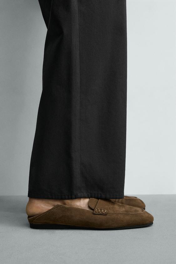 MOCASÍN PIEL ANTIFAZ - Marrón de Zara - Imagen 0