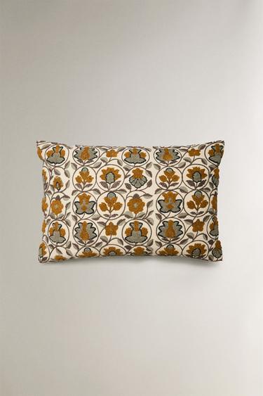 TUFTING CUSHION COVER - Mustard by Zara - Image 0