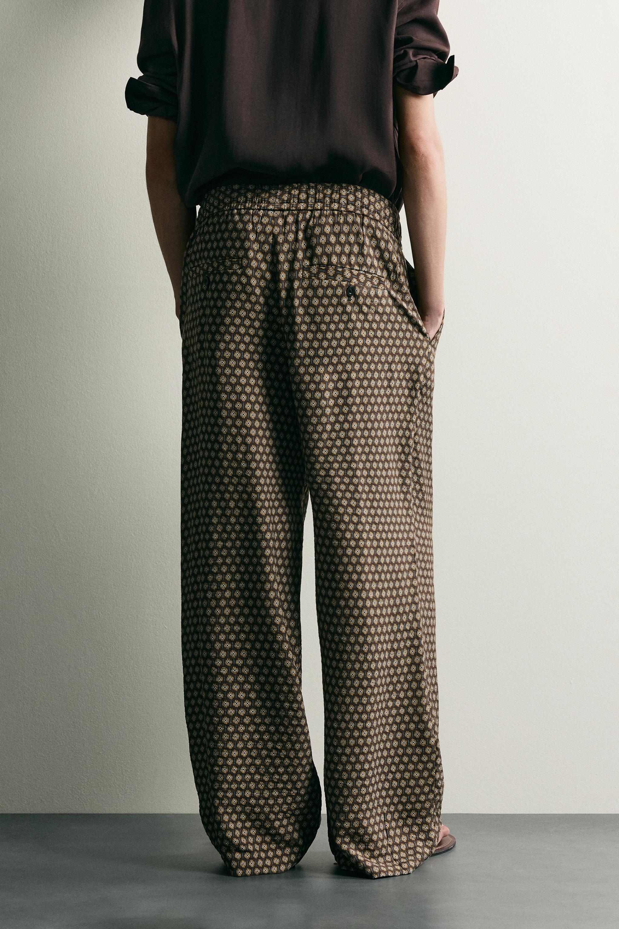 Мужские брюки Zara PRINTED JOGGER WAIST PANTS — фото 3