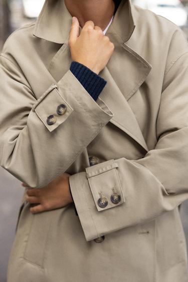 LONG TRENCH COAT - camel by Zara - Image 5