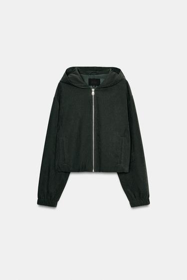 Zara 連帽運動衫 - 深灰色 - 圖片 0