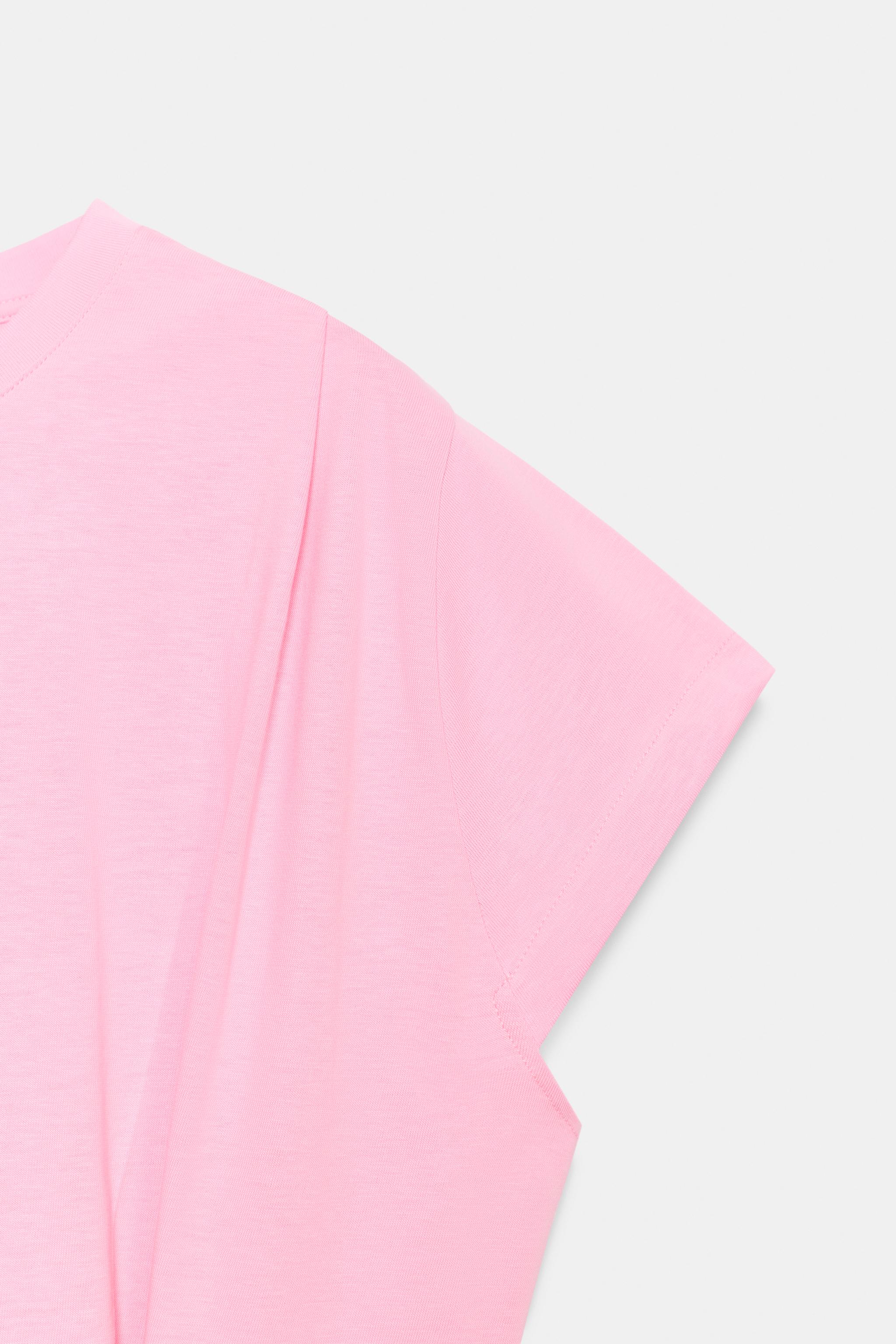 Zara PİLİLİ ASİMETRİK T-SHIRT görsel 7
