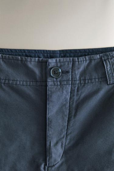 COTTON BERMUDA SHORTS - Blue by Zara - Image 1