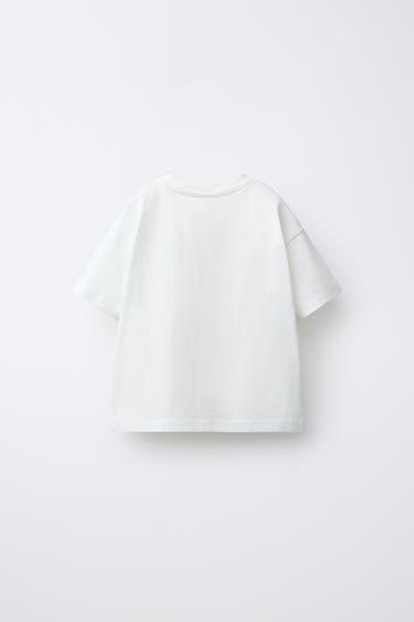T-SHIRT WITH WAVY HEART - White by Zara - Image 1
