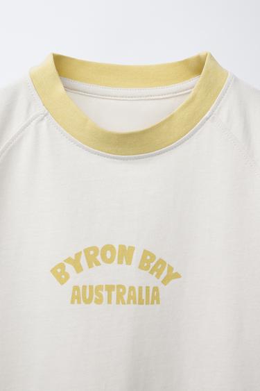 ENSEMBLE T-SHIRT ET BERMUDA SPORT - Jaune de Zara - Image 3