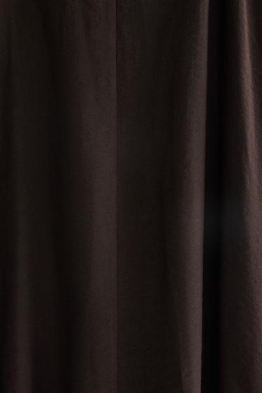 ROBE DE PLAGE BRETELLES - Marron foncé de Zara - Image 3