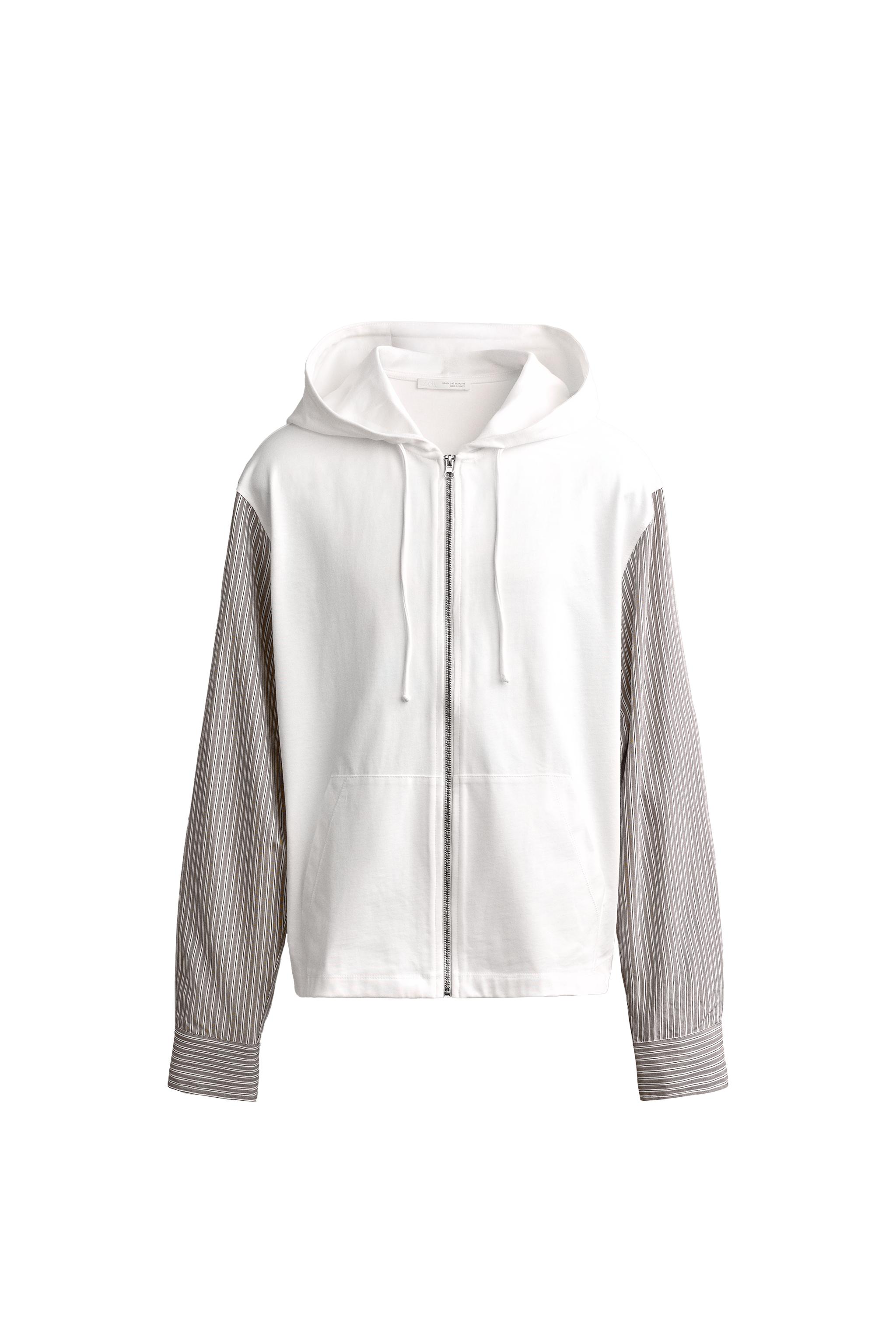 SUDADERA CAPUCHA CREMALLERA COMBINADO