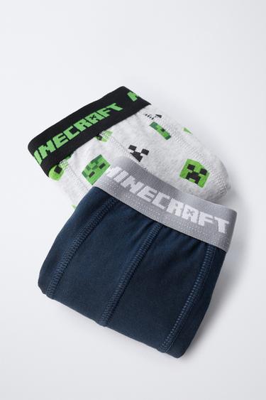6-14 ANS/ LOT DE DEUX BOXERS MINECRAFT © MOJANG AB. ™ - Bleu de Zara - Image 4