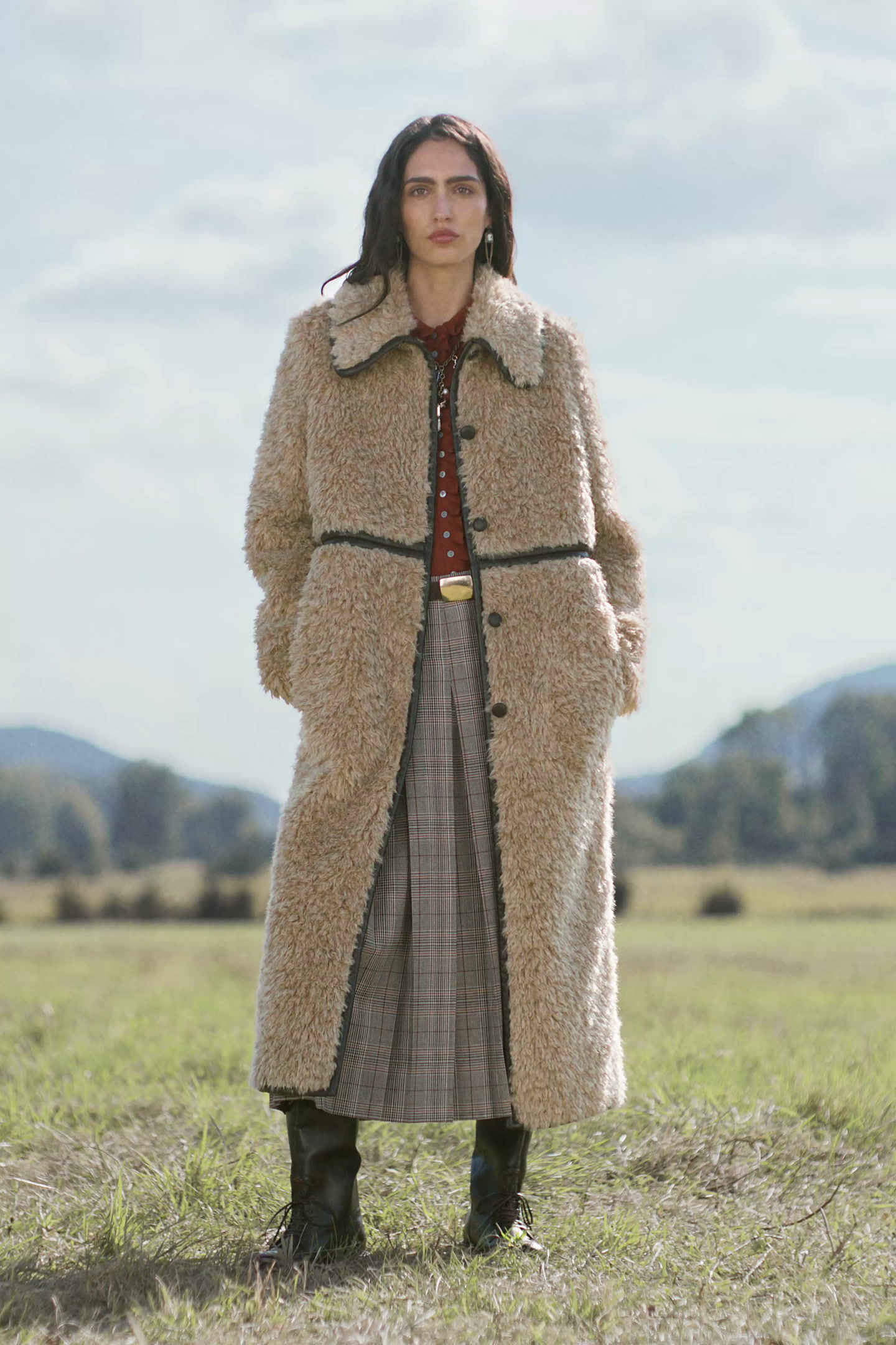 ZARA ボアロングコート ZARA ロング丈ボアコート ブラック M - メルカリ