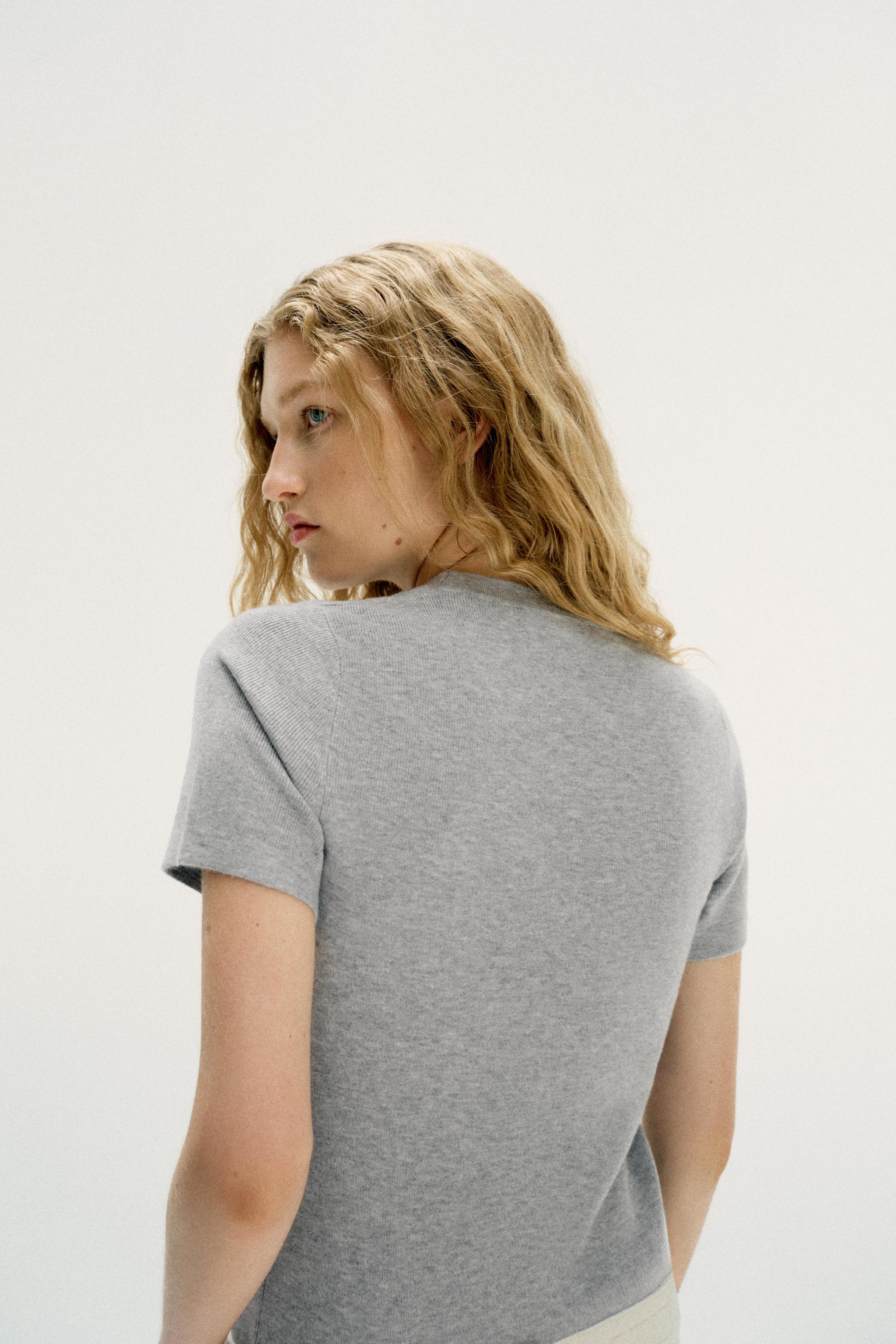 Женские свитеры Zara SOFT-TOUCH KNIT TOP — фото 4