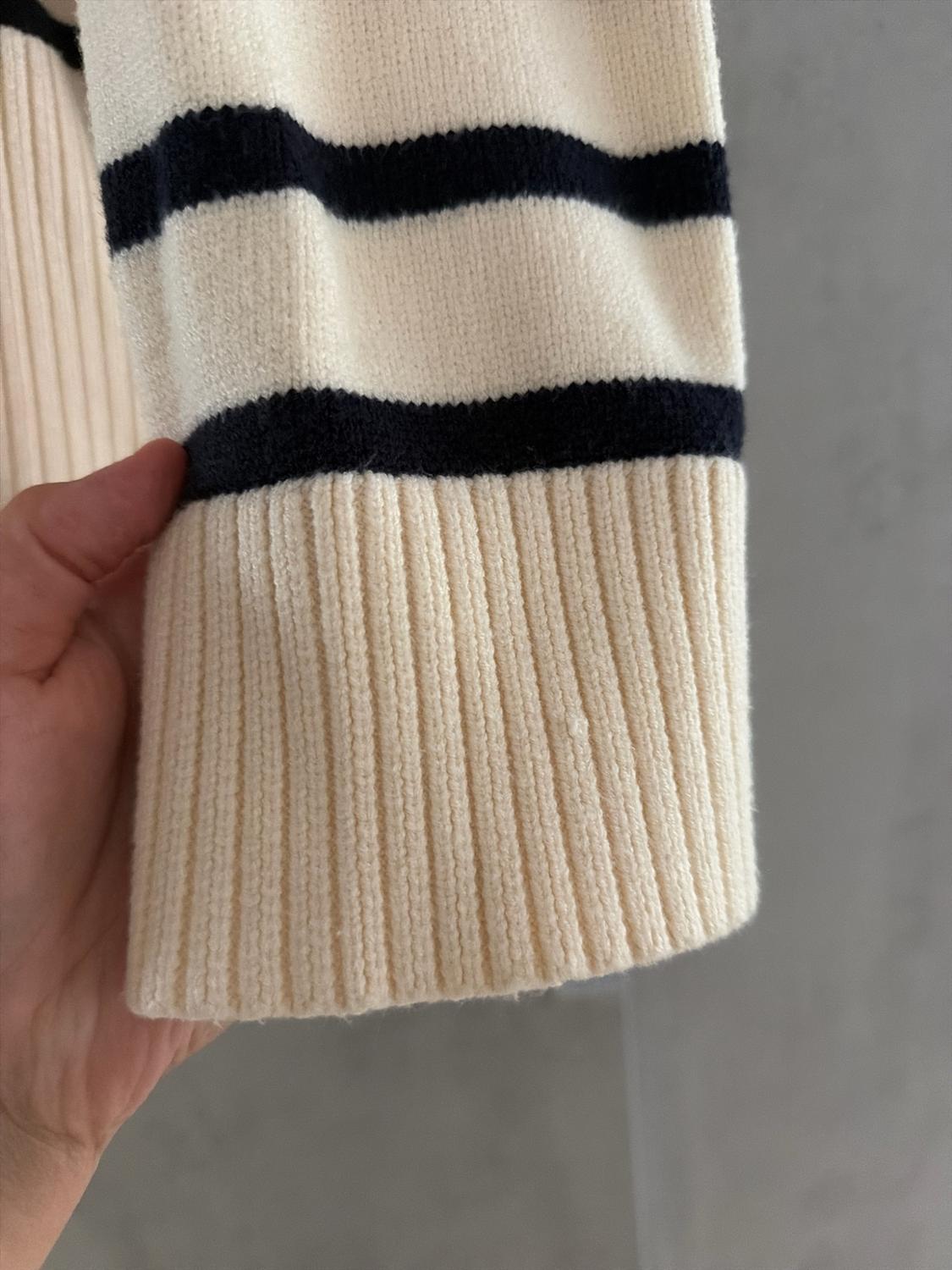 STRIPED KNIT CARDIGAN - Image 4