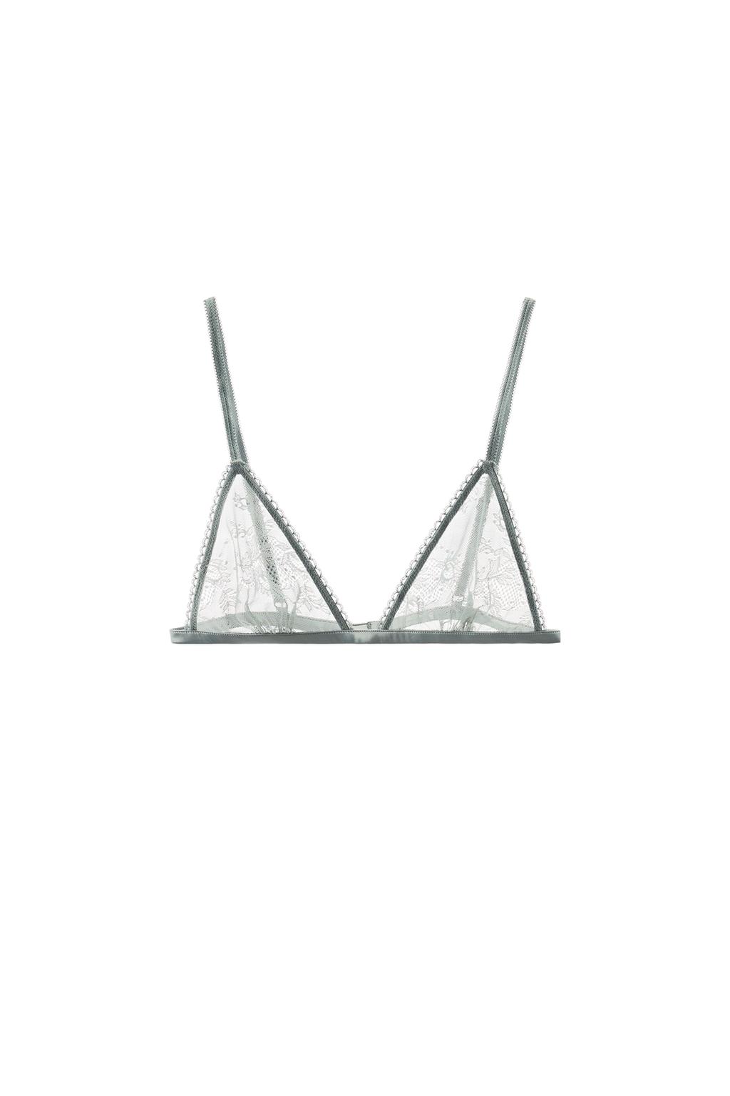 LACE MESH TRIANGLE BRA - image 3
