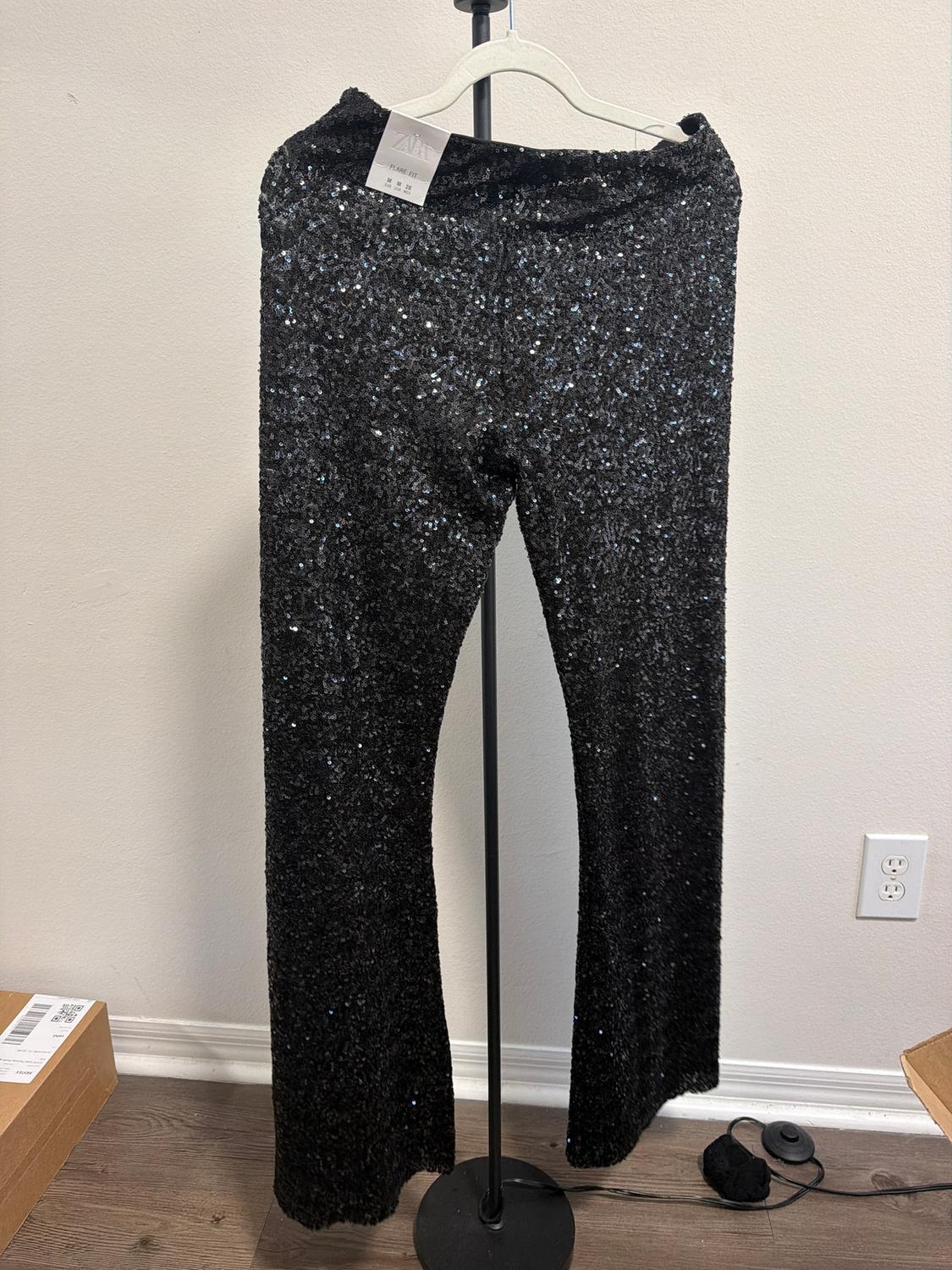 FLARE SEQUIN LEGGINGS - Image 3