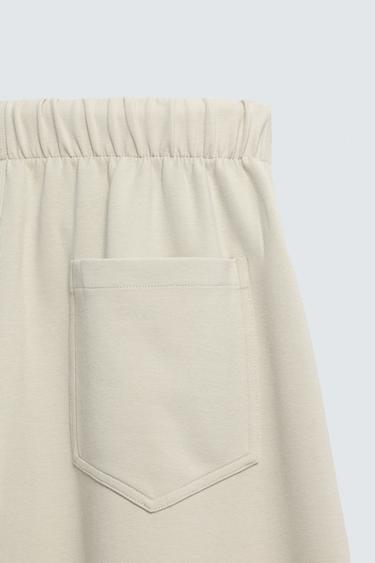 PLEATED INTERLOCK TROUSERS - stone by Zara - Image 9
