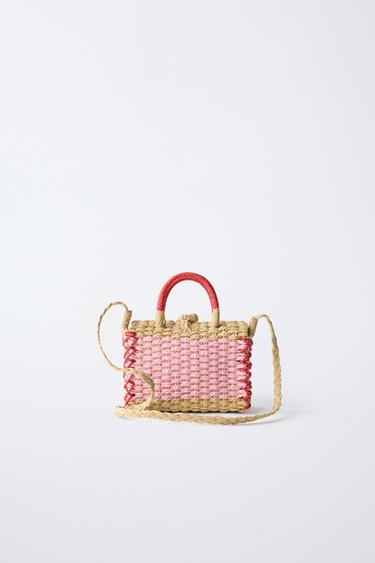 SAC BANDOULIÈRE EFFET RAFIA - Rose de Zara - Image 4