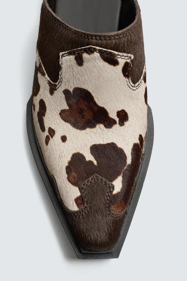 LEATHER CLOGS - Brown by Zara - Image 5