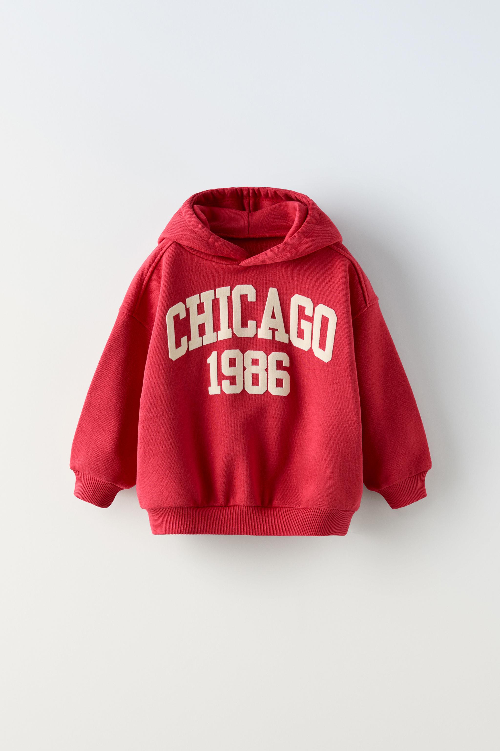 SLOGAN PRINT HOODIE Light maroon ZARA United Kingdom