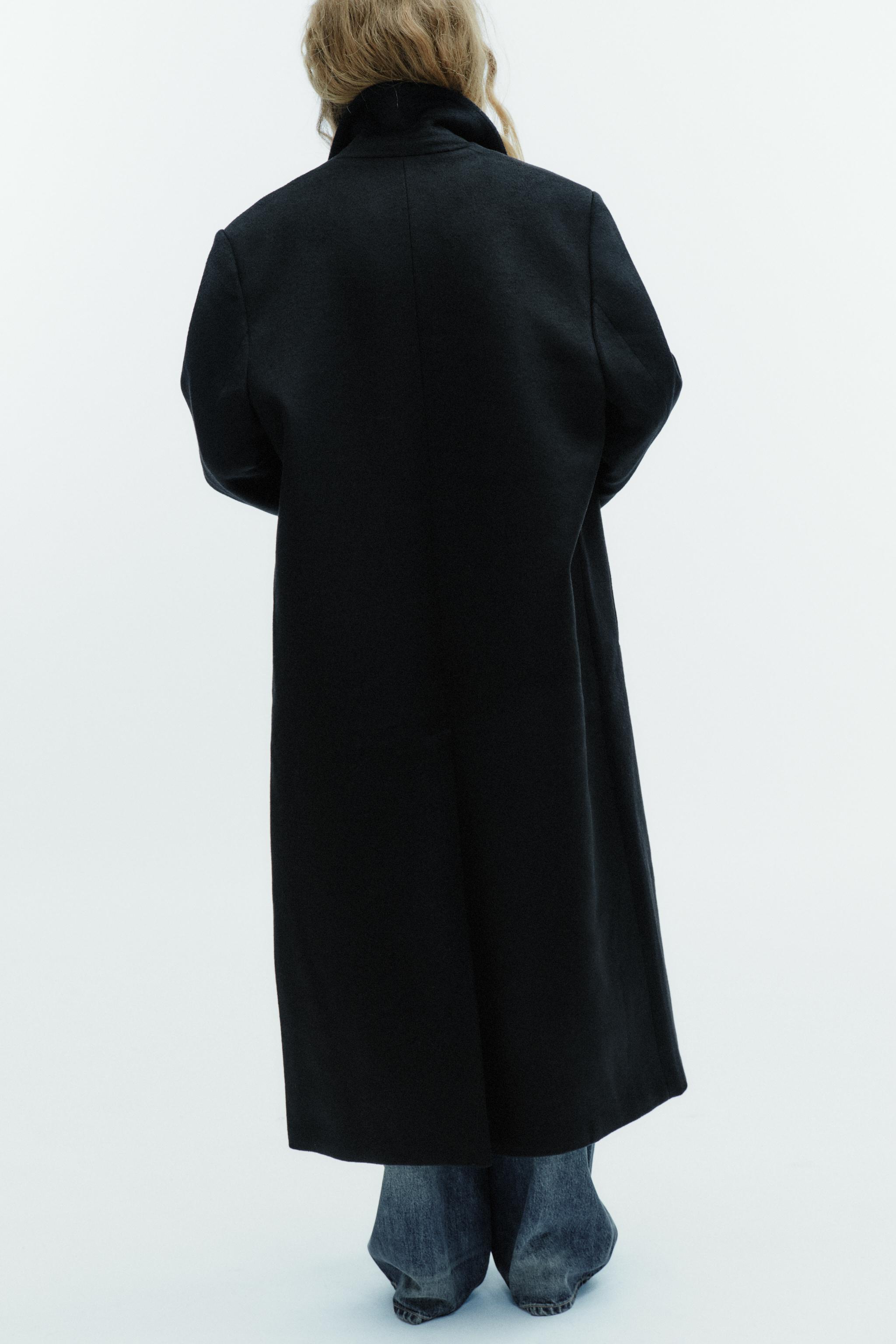 ZARA ウール混紡エクストラロングコート　XL ZARA ウール混紡エクストラロングコート XL - メルカリ