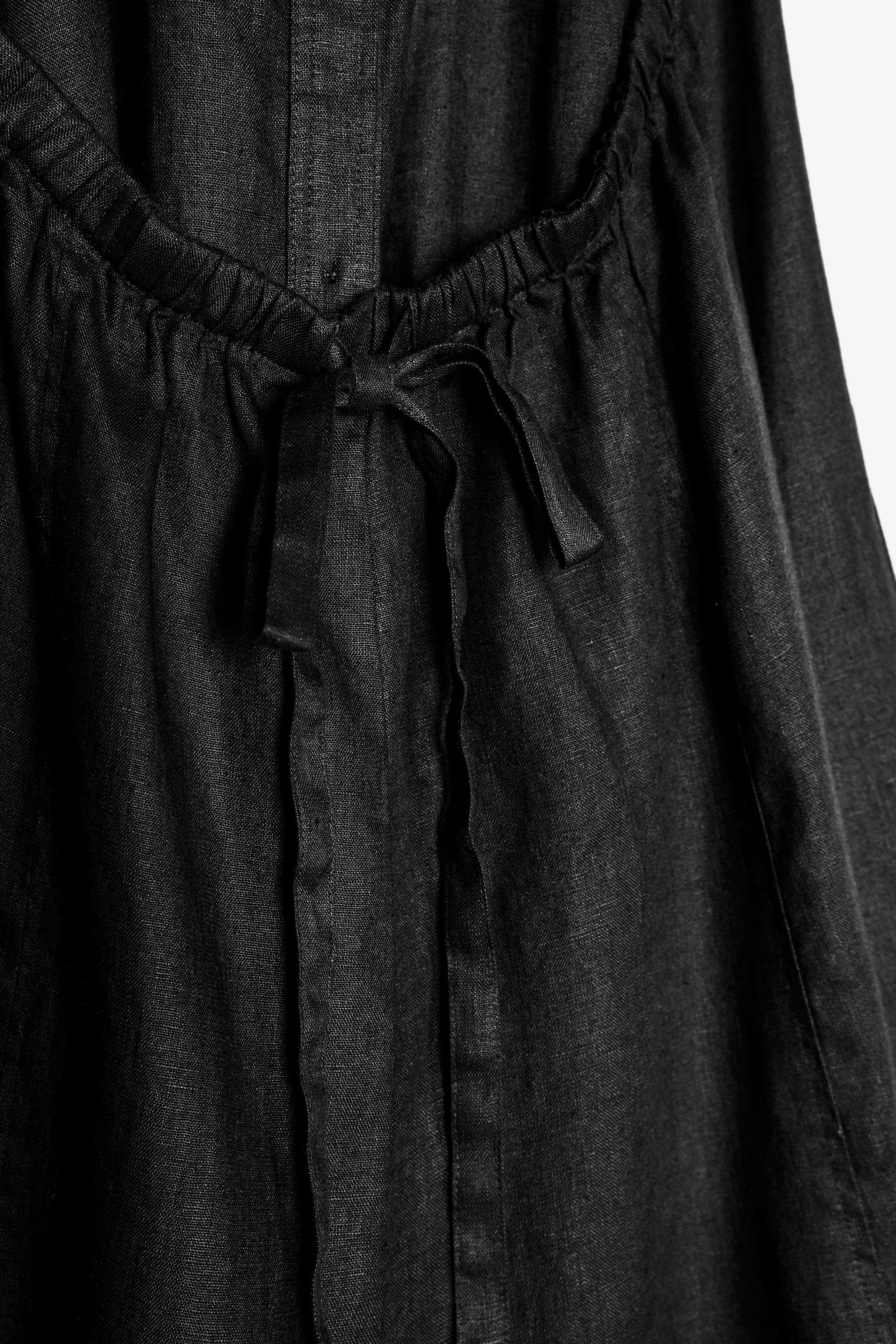 ☆ドイツ発*ZARA*新作*ホルターネックリネンシャツワンピ☆ ZW COLLECTION ホルターネック リネン100% ワンピース
