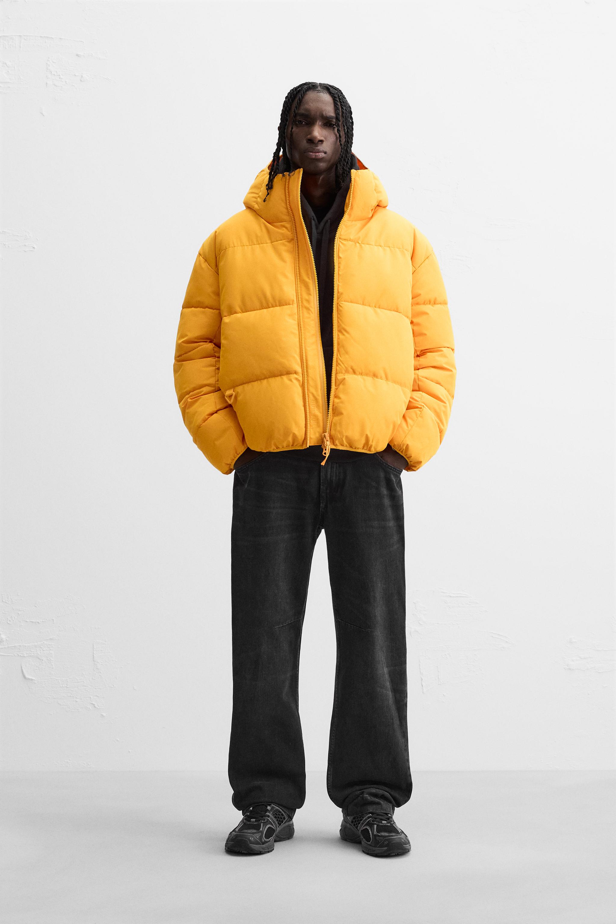 Contrast puffer jacket zara best sale