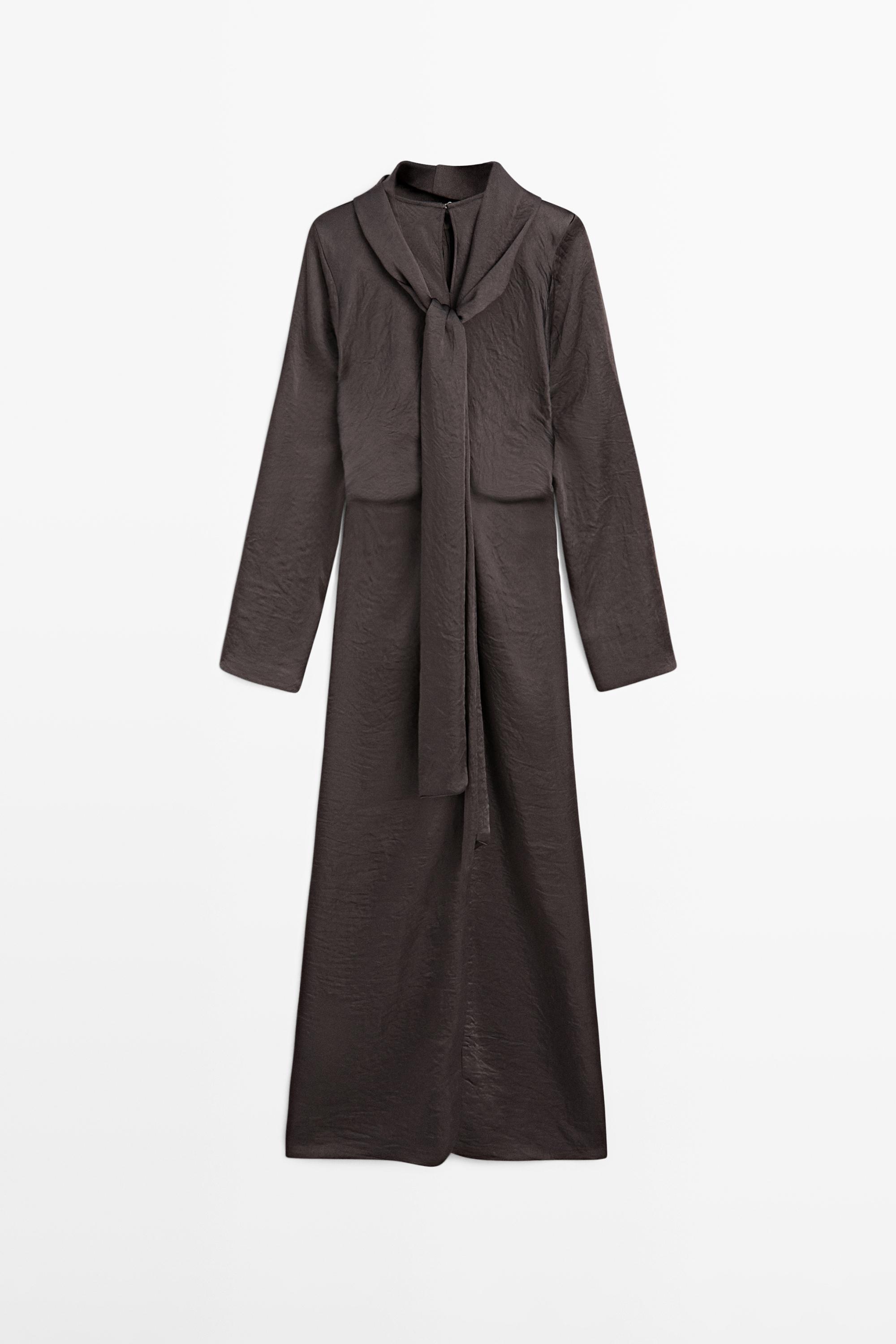 Robe longue fluide avec nœud - STUDIO