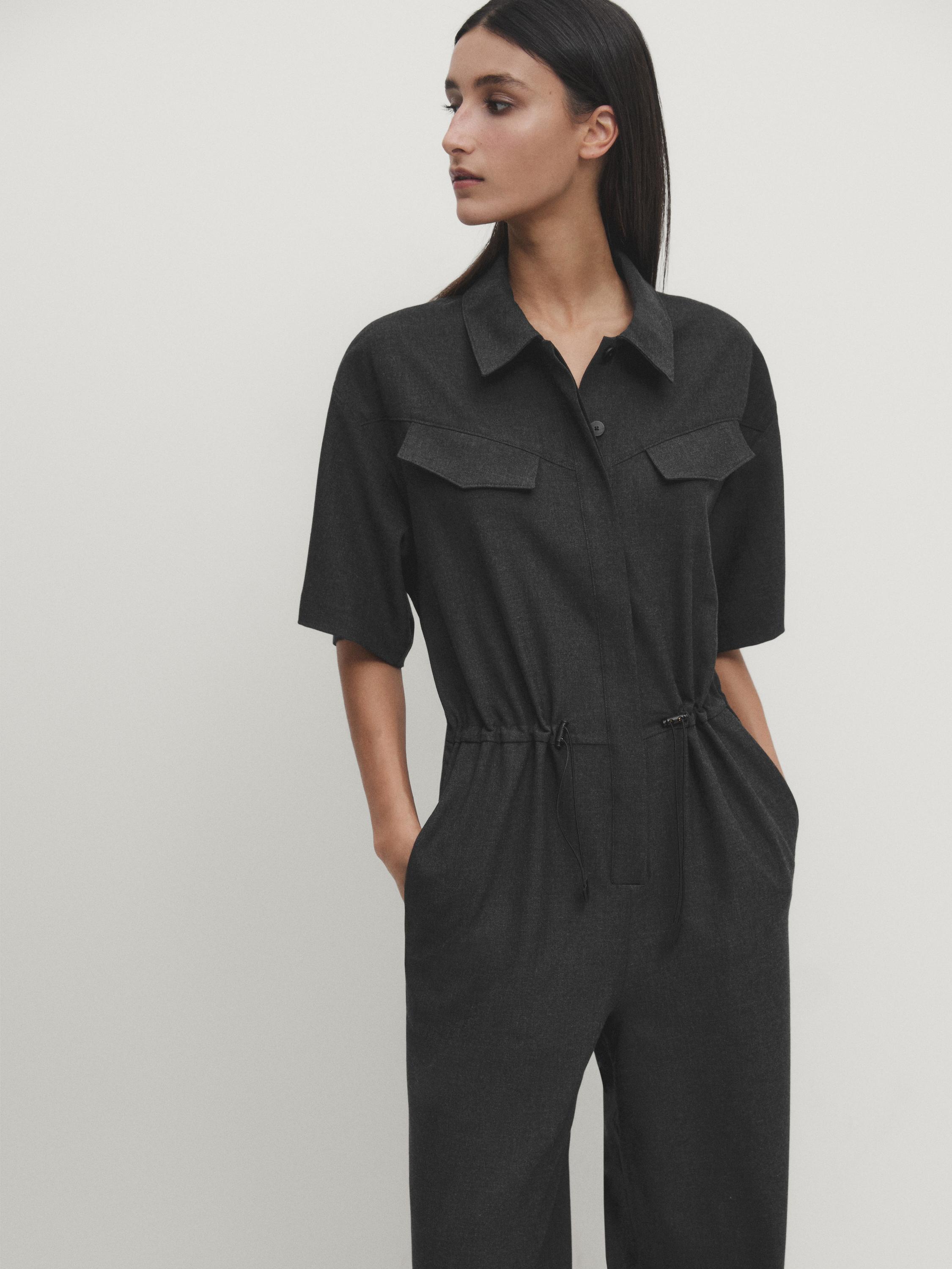 Grey worker jumpsuit