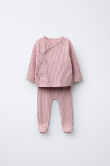 PICUETA T-SHIRT AND LEGGINGS SET - Chalk pink by Zara