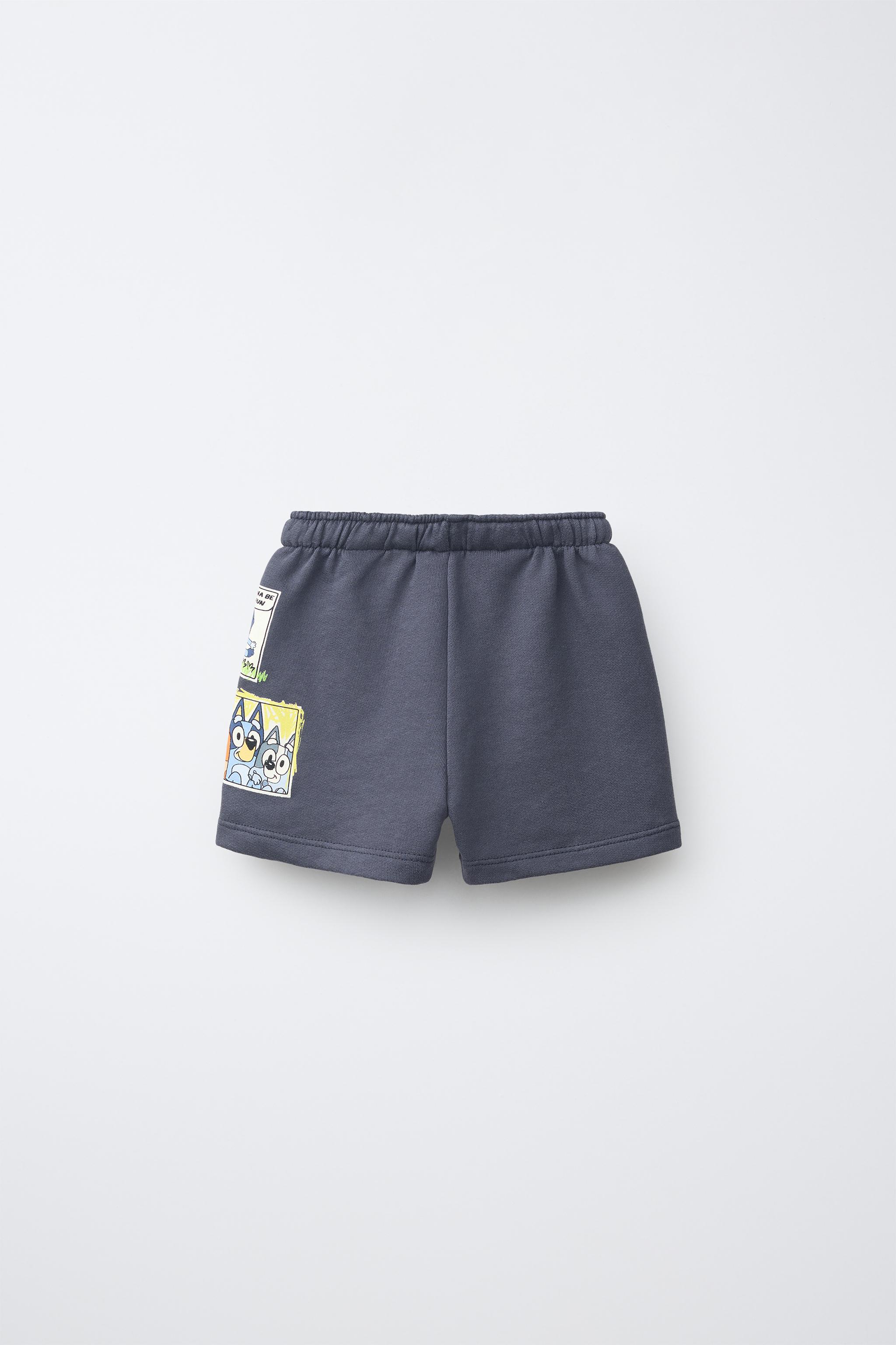 BLUEY © LUDO STUDIO PRINT SHORTS — Anthracite grey (alternate view)