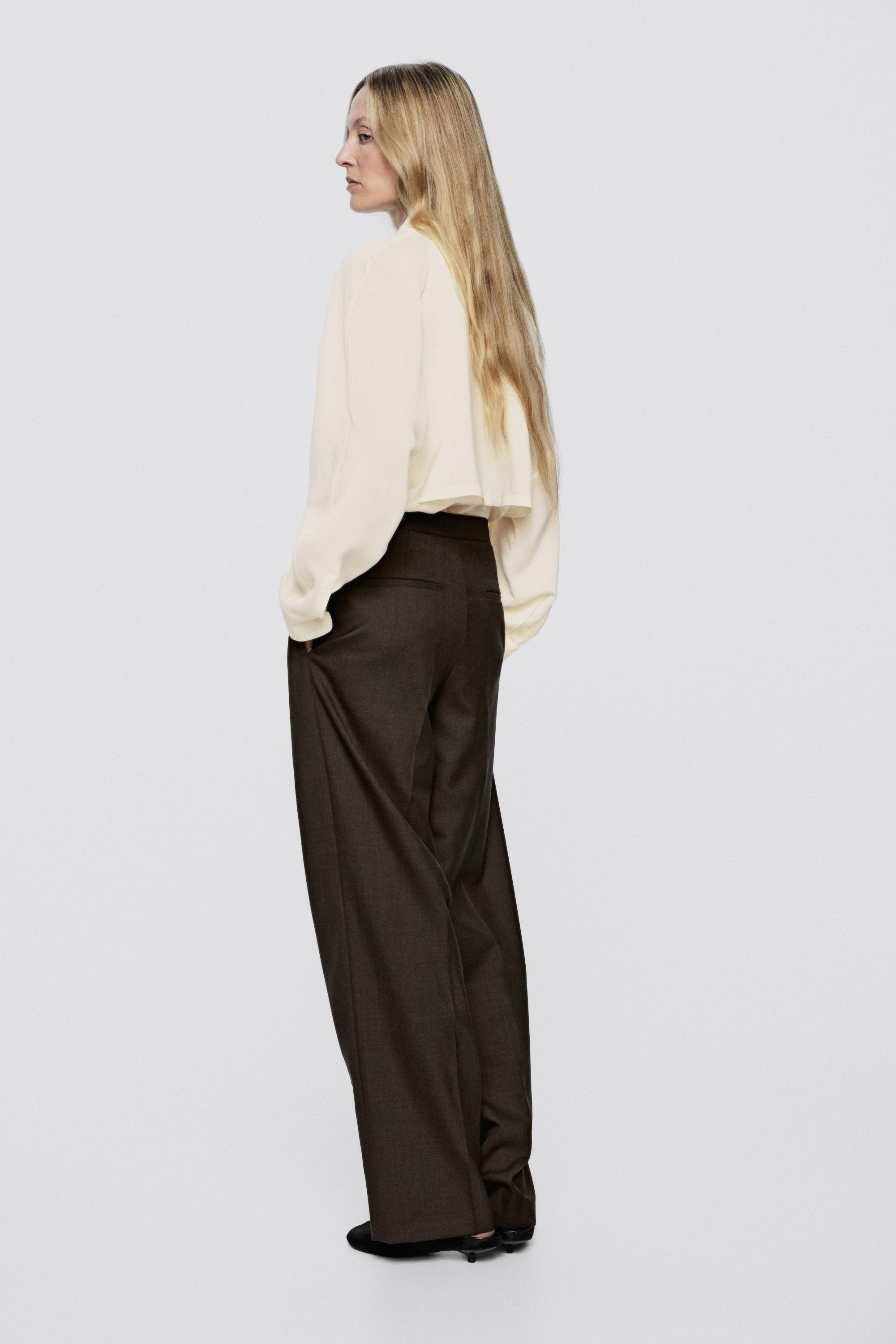 Pantalon droit 100 % laine - LIMITED EDITION