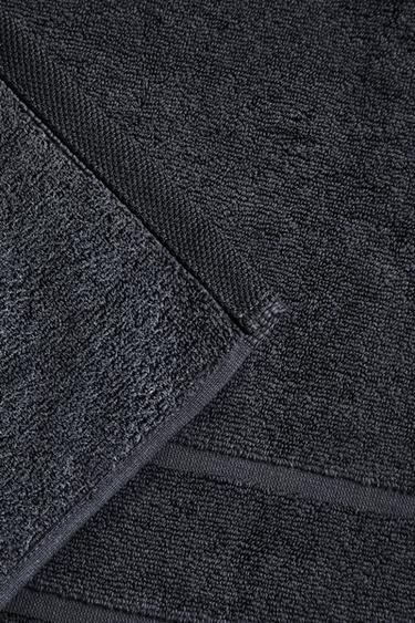 NON-SLIP COTTON BATH MAT - Black by Zara - Image 2