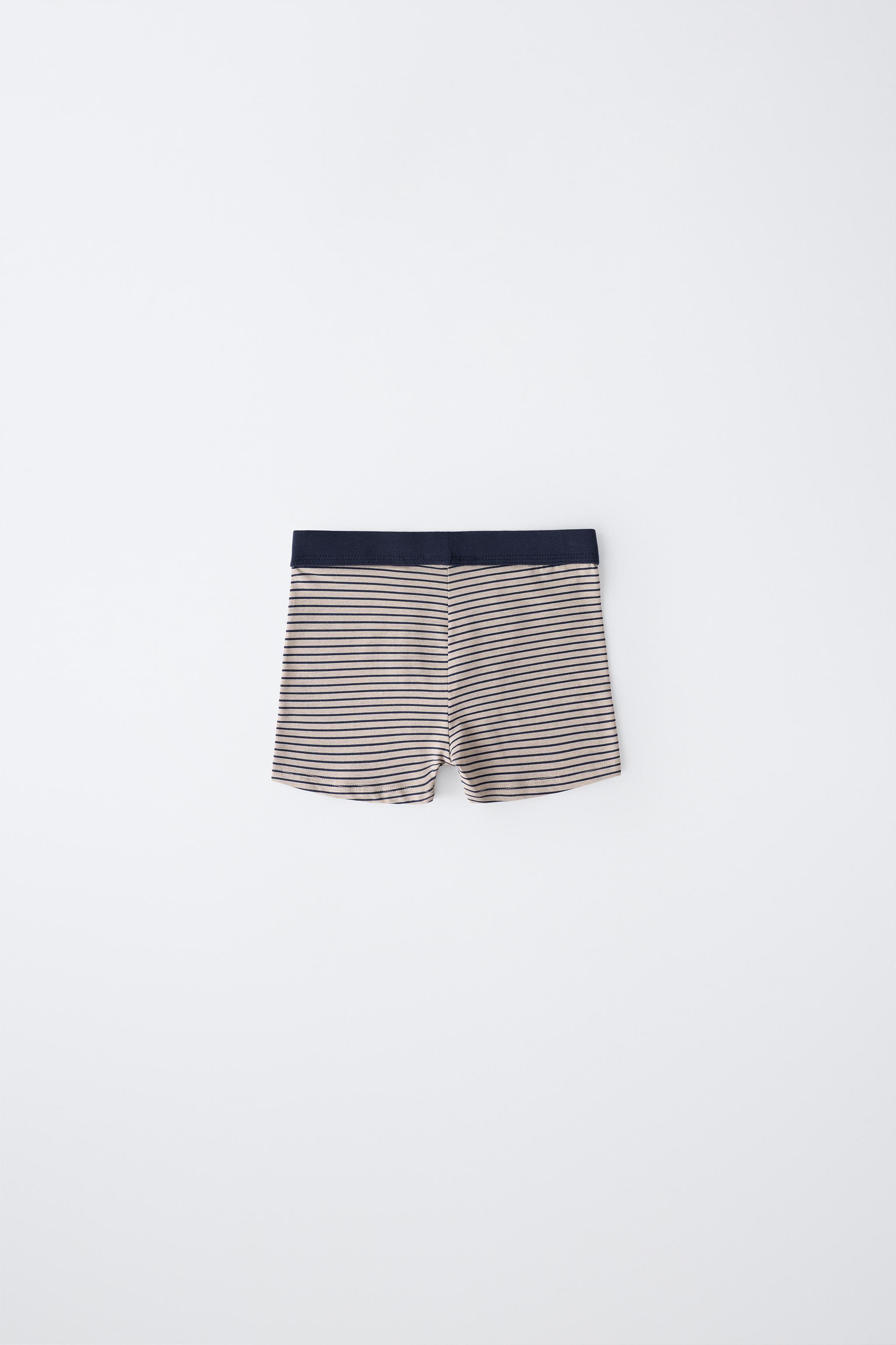 AGES 6-14 / 5-PACK SOLID AND STRIPED BOXERS