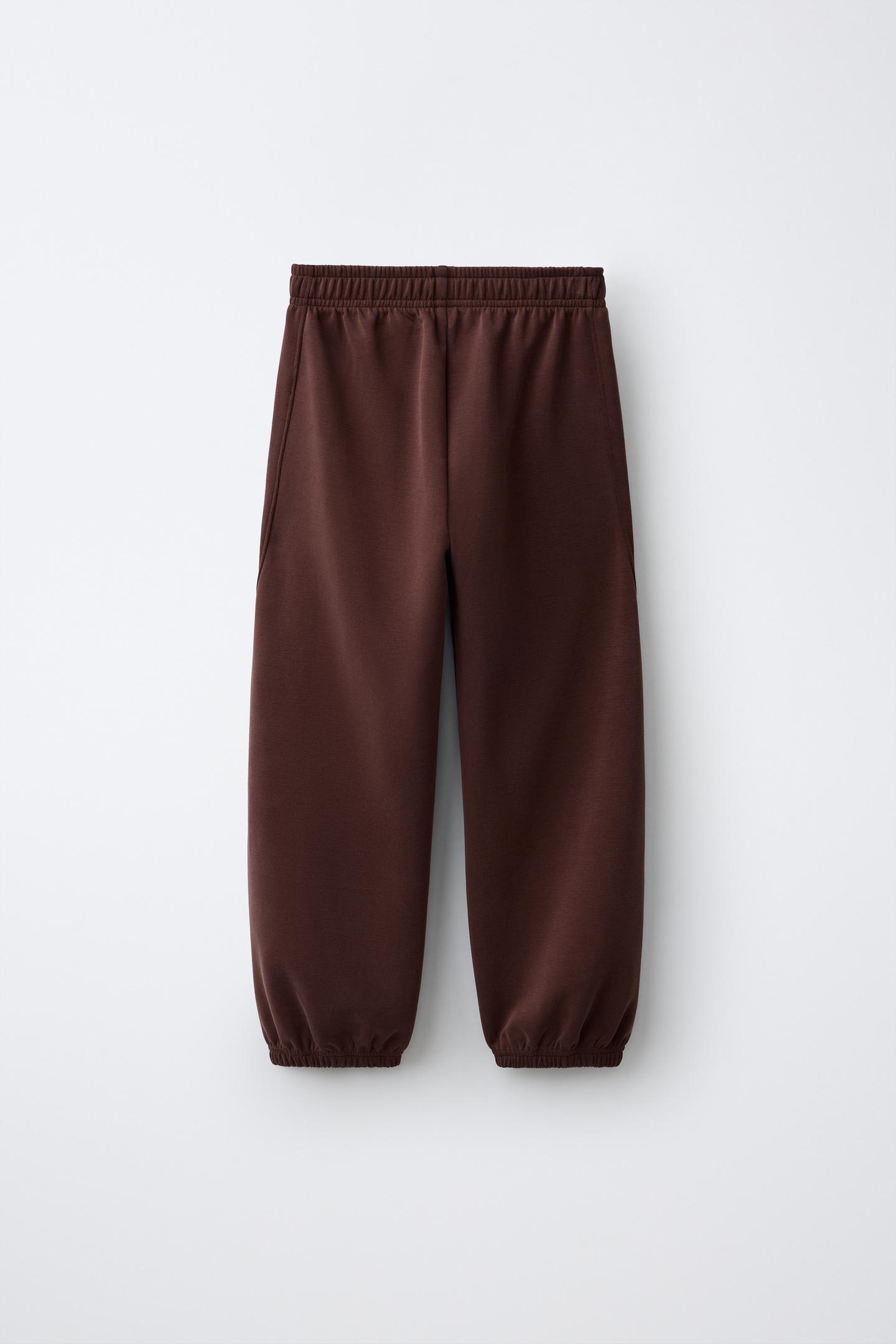 Детские брюки Zara Sporty Jogger, цвет: Brandy — фото 2